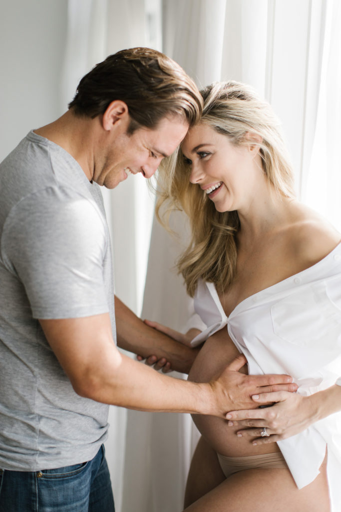 adorable maternity couples session